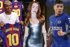 巧了嘛这不是👀与亚马尔接吻的24岁说唱歌手，去年与恩佐传绯闻