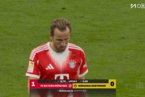 还有还手之力吗？国家德比拜仁vs多特半场，多特预期进球数为0